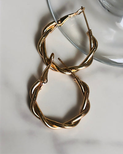 Twist Hoop Earrings