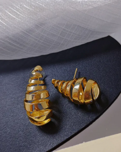 Spiral Tear Drop Earrings
