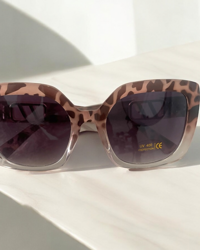 Wild Muse Leopard Print Cat-Eye Sunglasses