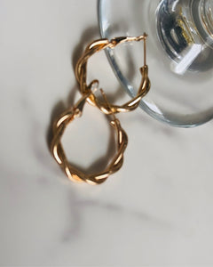 Twist Hoop Earrings