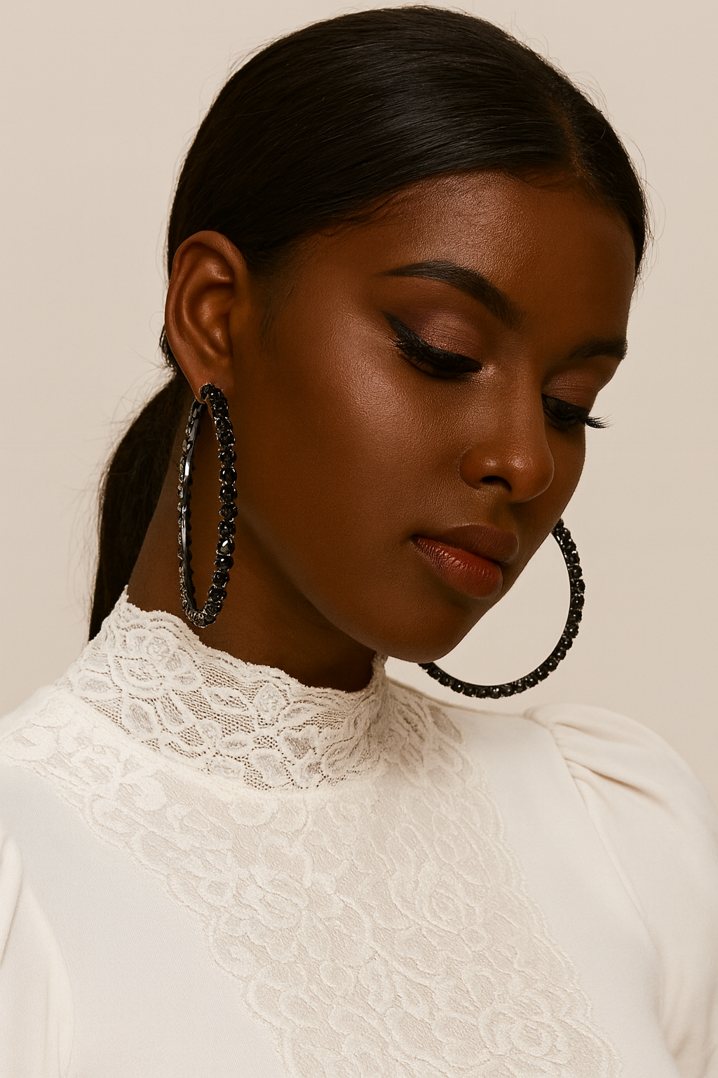 Bling Hoops - Midnight