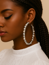 Load image into Gallery viewer, Mimi Hoops - Silver