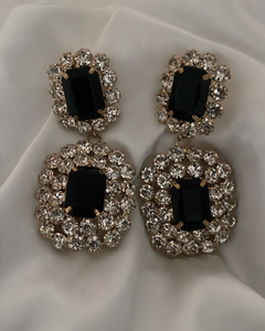 Still Her Black & Crystal Statement Earrings