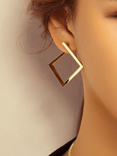 Load image into Gallery viewer, Small Square Earrings - Shades of Beautii Collection